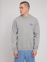 back print sweatshirt light grey melange/bike shop