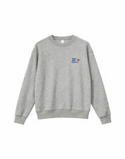 back print sweatshirt light grey melange/bike shop