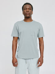 chest pocket t-shirt ice blue