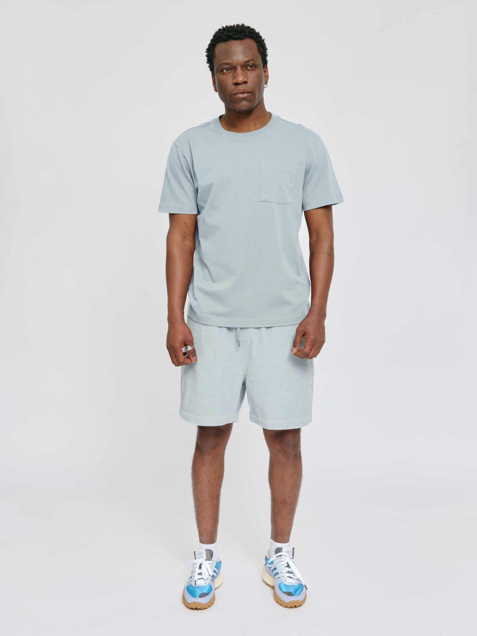 chest pocket t-shirt ice blue