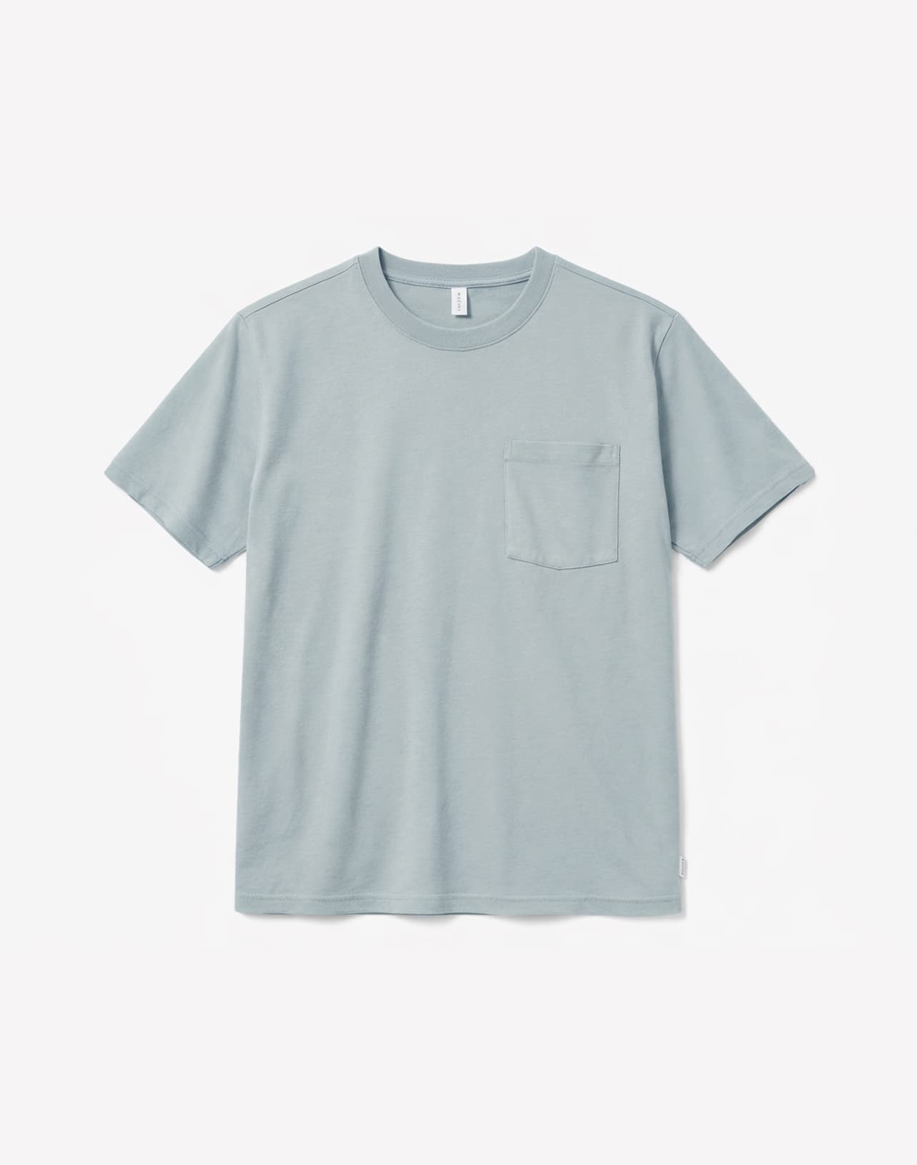chest pocket t-shirt ice blue