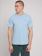 back print t-shirt ice blue/camera