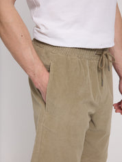 corduroy pull-on shorts light khaki