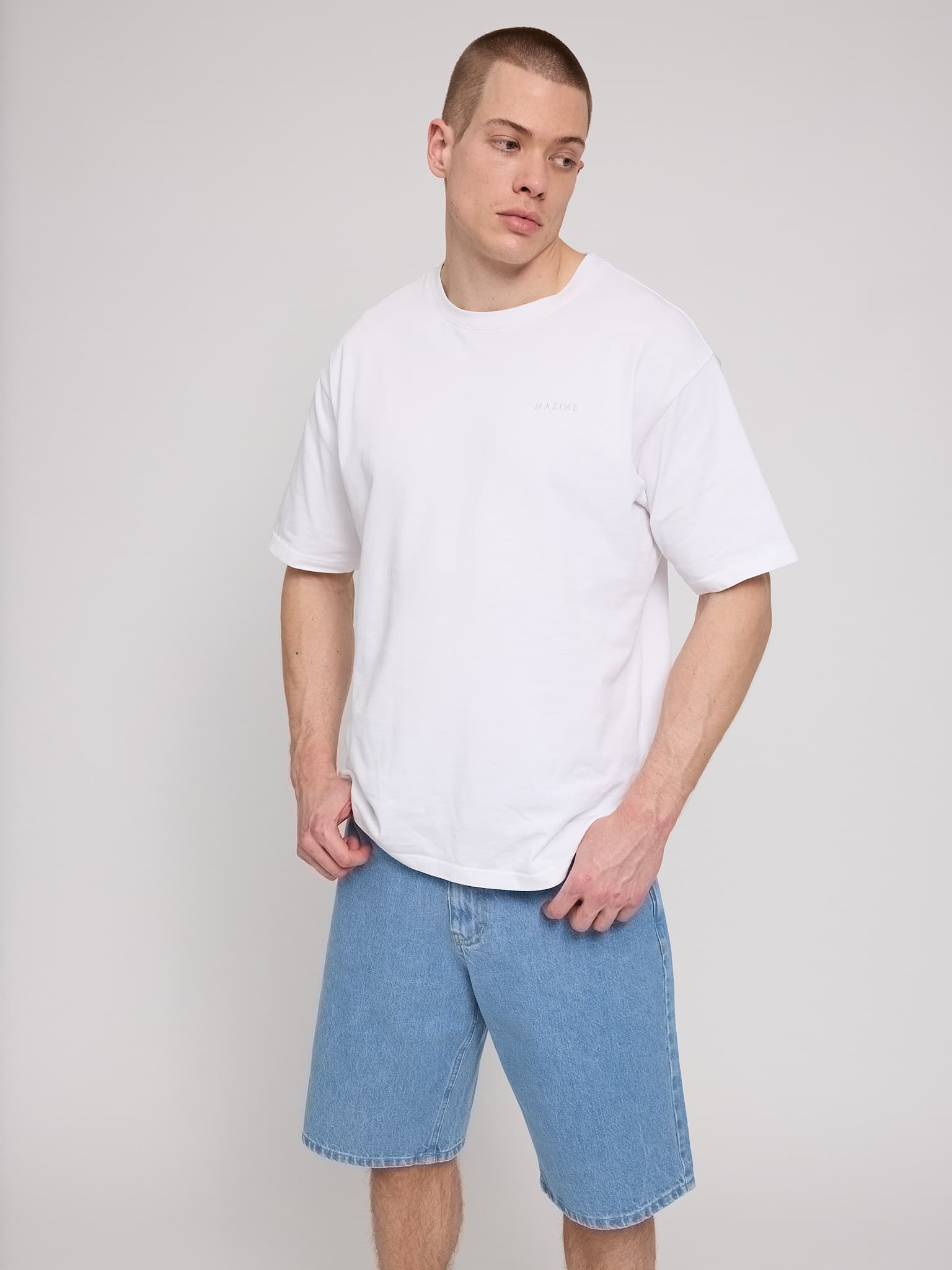 denim shorts light blue wash