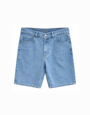 denim shorts light blue wash