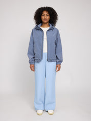 layer look light jacket slate blue