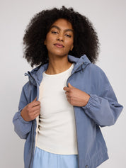 layer look light jacket slate blue