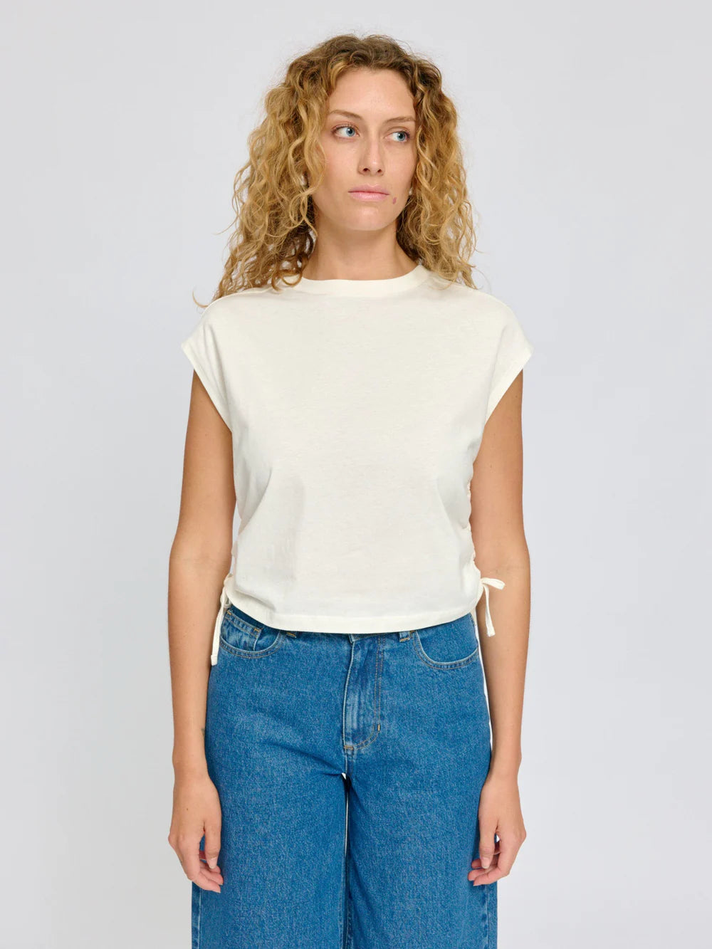 tie detail t-shirt offwhite