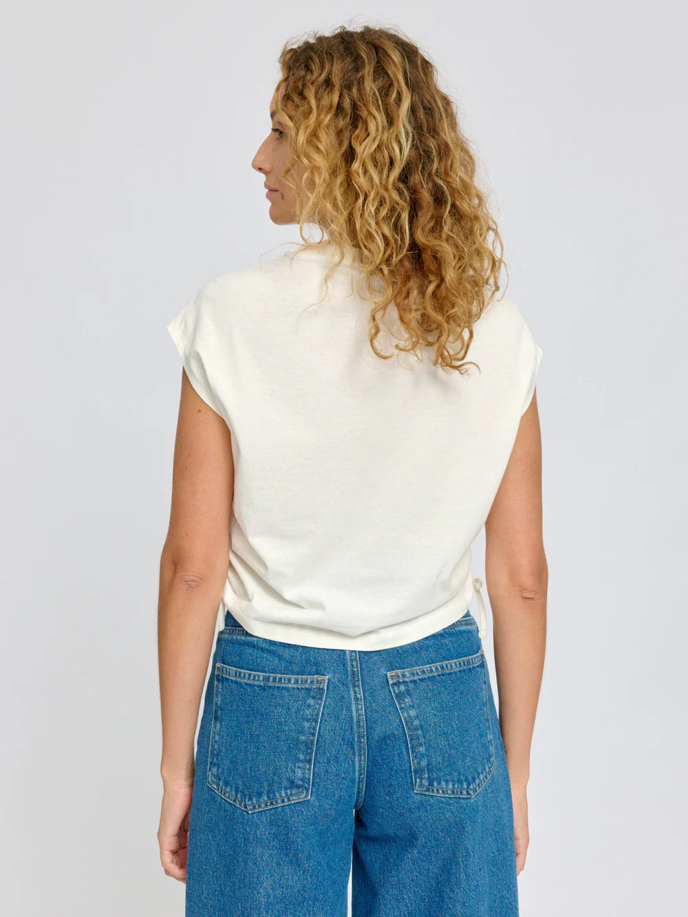 tie detail t-shirt offwhite