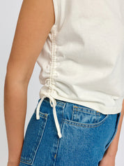 tie detail t-shirt offwhite