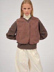 belva fleece vest french roast