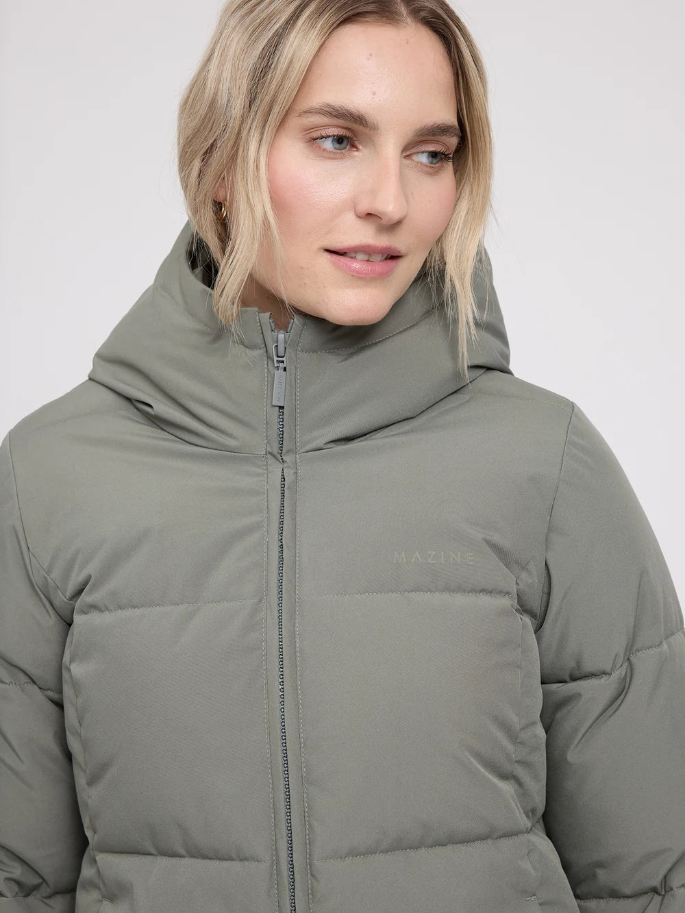 basic puffer coat light bottle