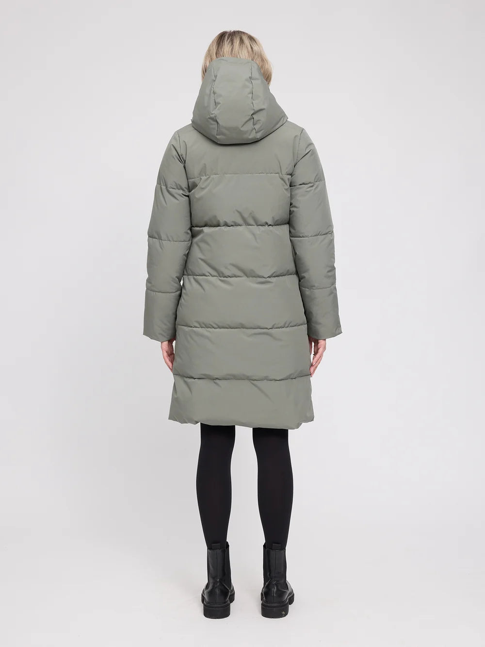 basic puffer coat light bottle