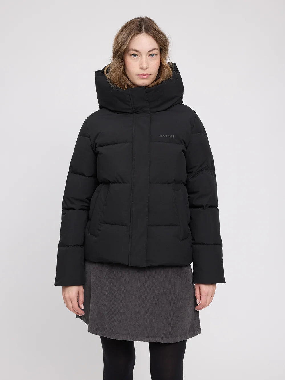 basic puffer jacket black