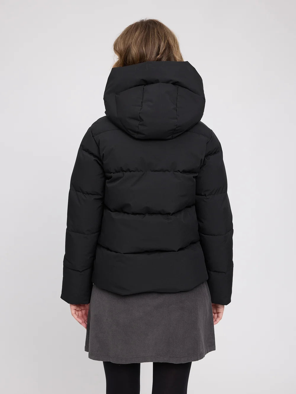 basic puffer jacket black