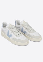 sneaker v-90 o.t. leather extra-white steel