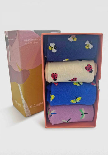 cloris insect organic cotton 4 sock gift box