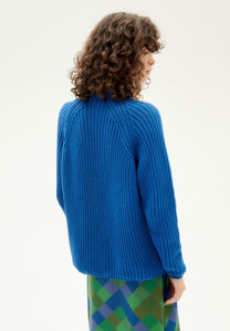 fiona knitted sweater blue