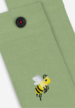 Lade das Bild in den Galerie-Viewer, green bee socks