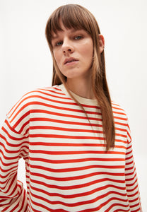 pullover frankaa stripe emergency red-undyed