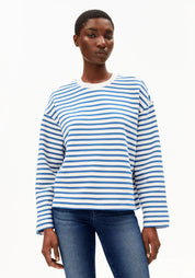 pullover frankaa maarlen stripe undyed-dark morning