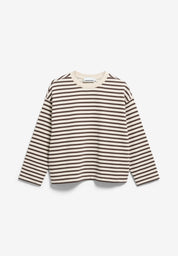 frankaa maarlen stripe sweat undyed-claystone