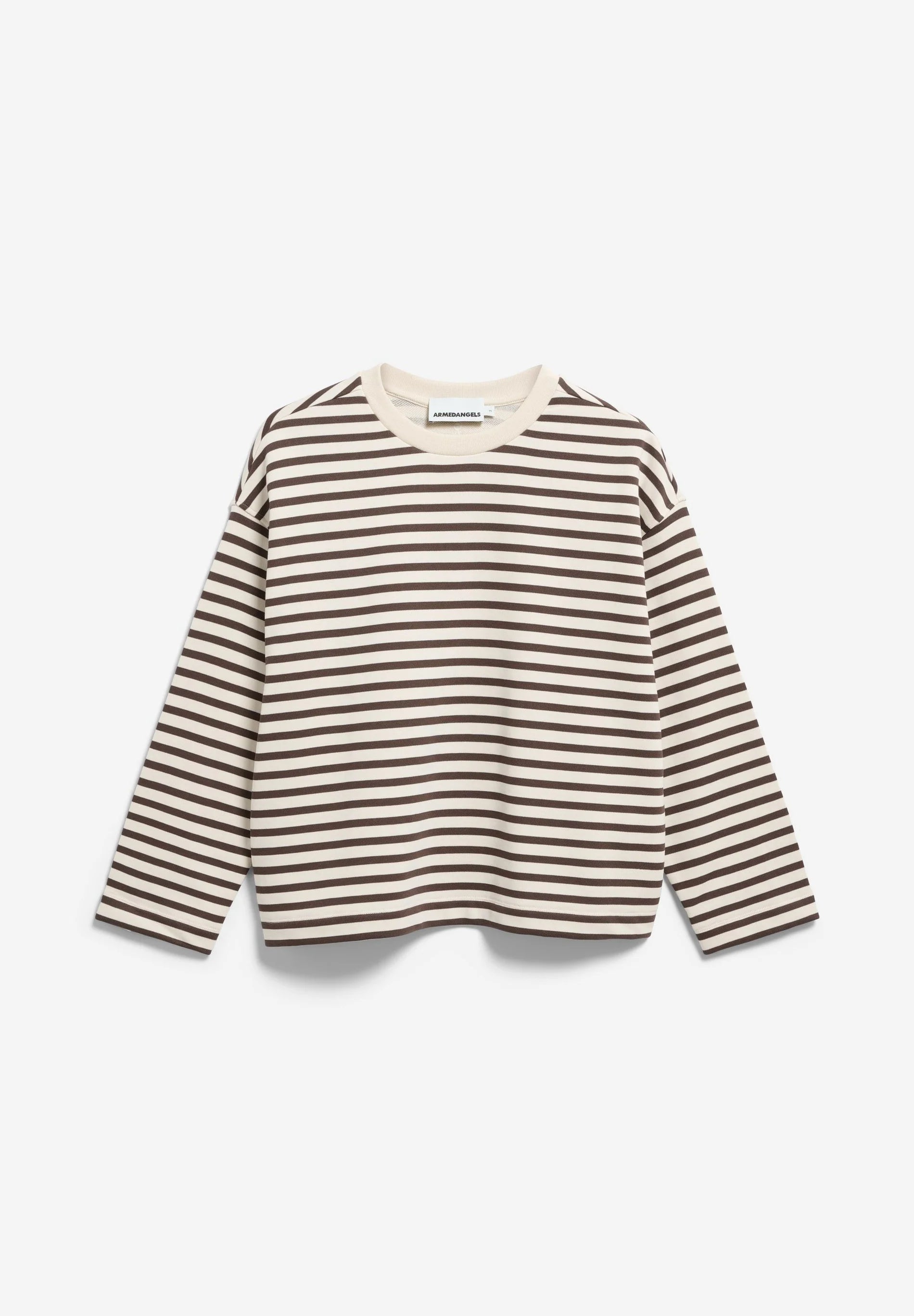 frankaa maarlen stripe sweat undyed-claystone