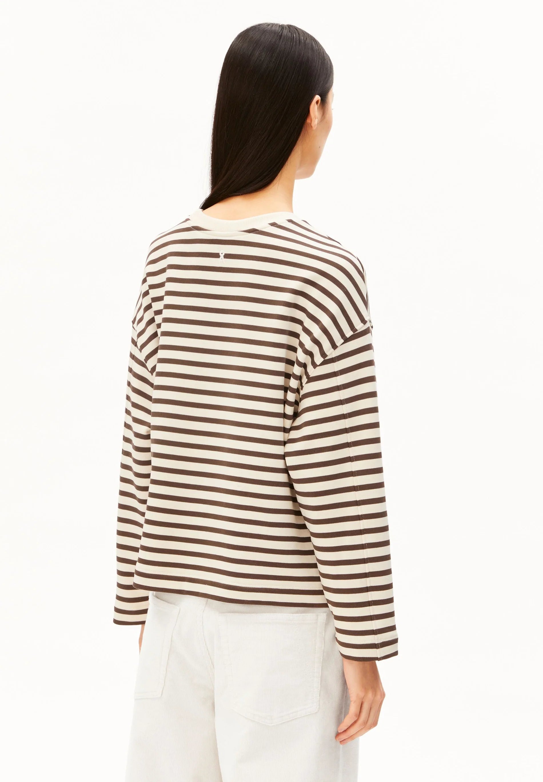frankaa maarlen stripe sweat undyed-claystone