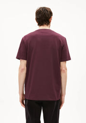 t-shirt maarkos dark cranberry
