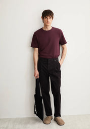 t-shirt maarkos dark cranberry