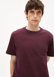 t-shirt maarkos dark cranberry