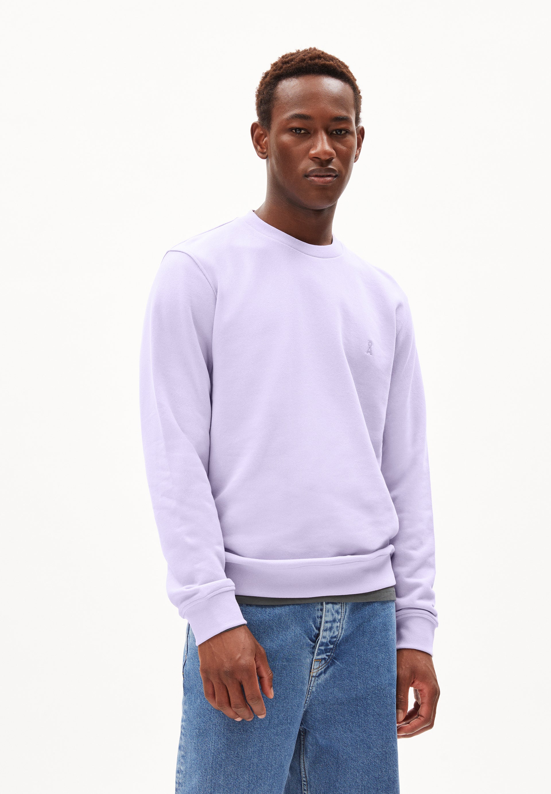 Lavender crew 2025 neck sweatshirt