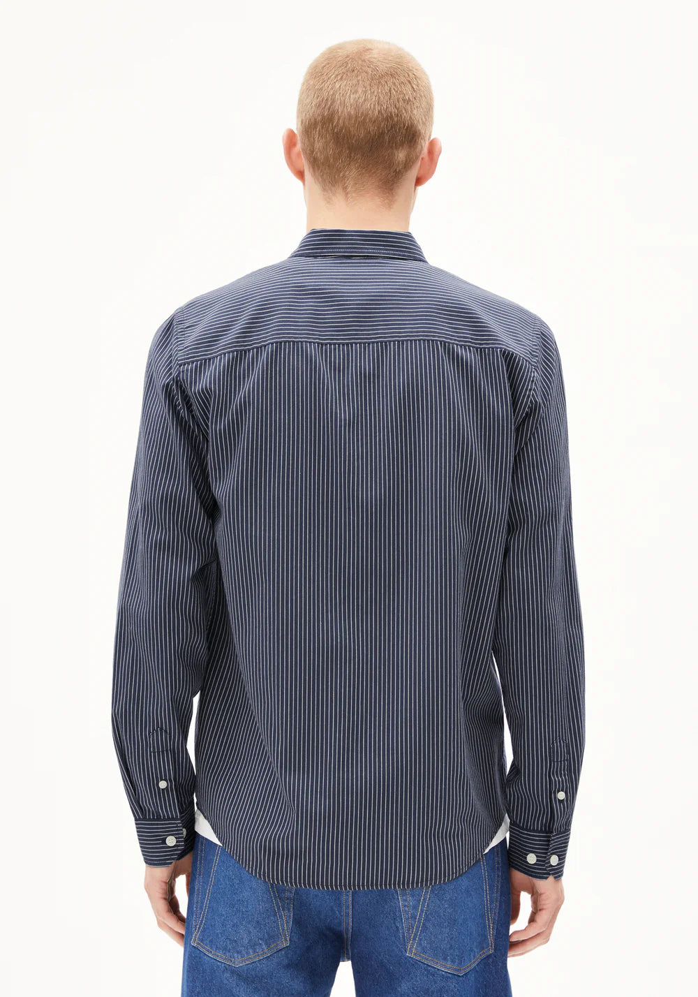 hemd quaasa stripes night sky - white