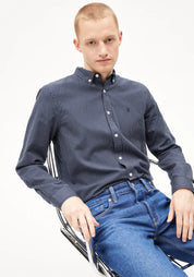 hemd quaasa stripes night sky - white