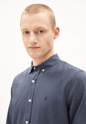 hemd quaasa stripes night sky - white