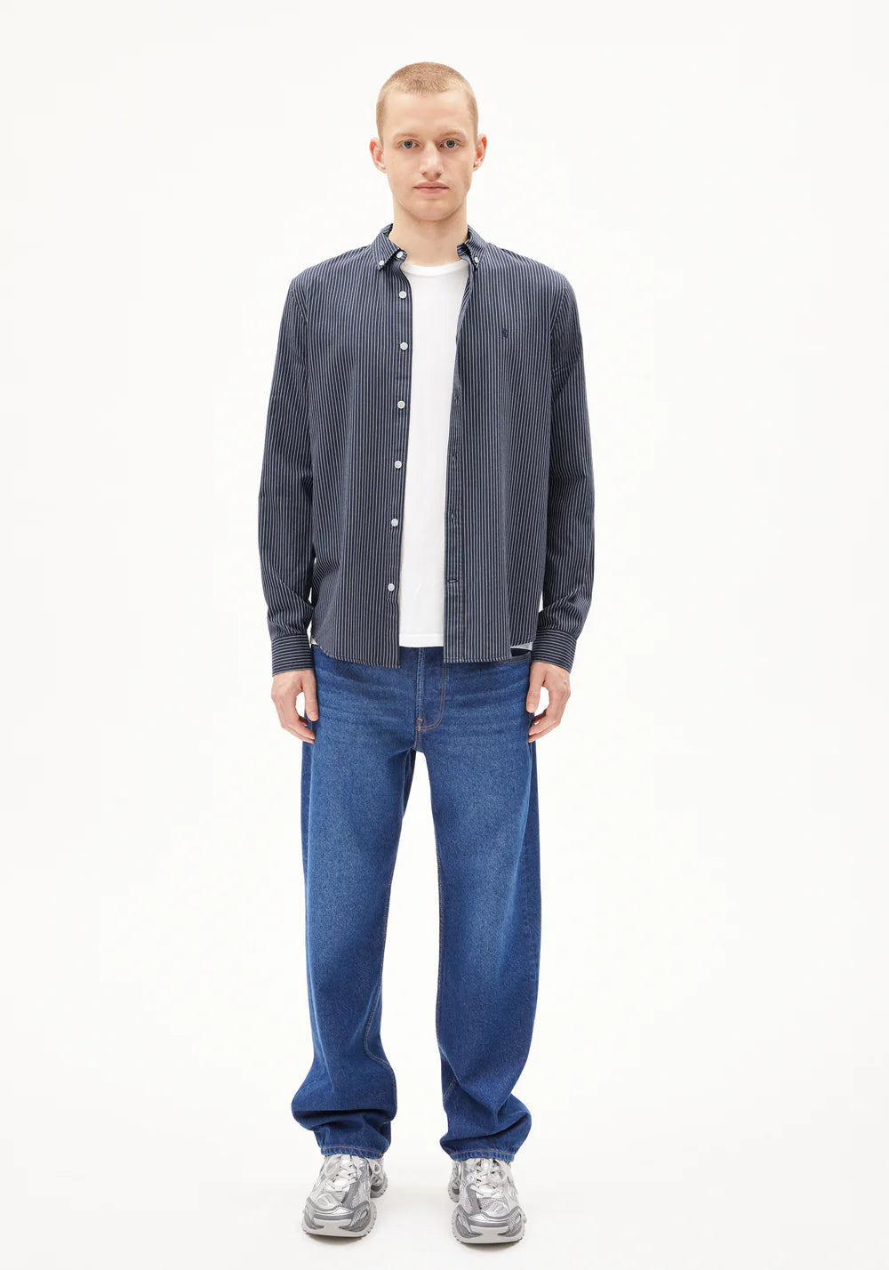 hemd quaasa stripes night sky - white