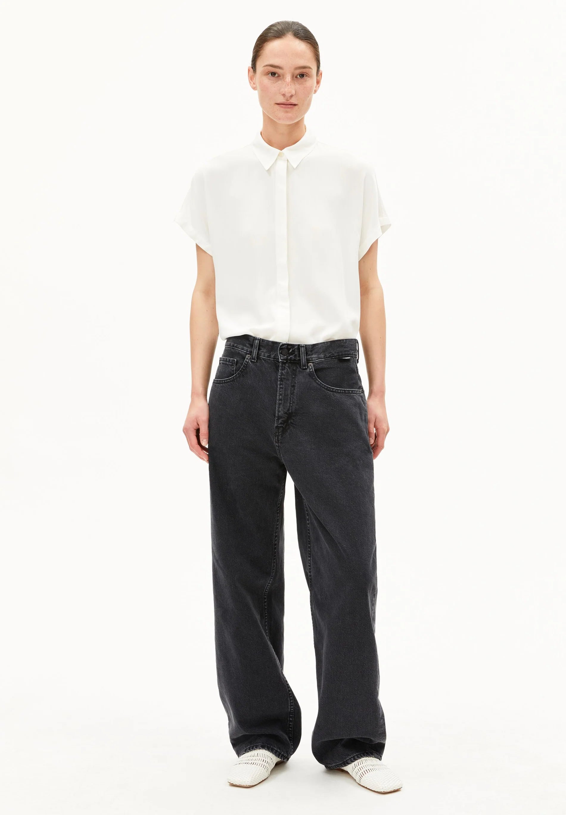 bluse poplin larisaana white