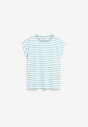 t-shirt idaara stripes white-foam