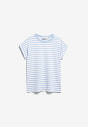 idaara stripe t-shirt white-soft blue