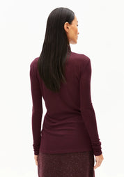 longsleeve graziliaa wool blend dark cranberry