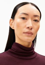 longsleeve graziliaa wool blend dark cranberry