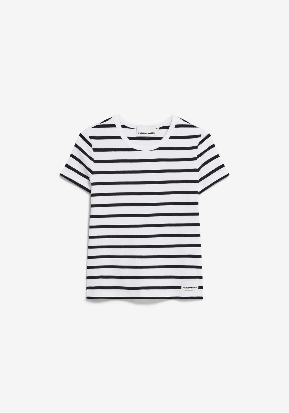 t-shirt kardaa stripes white-black