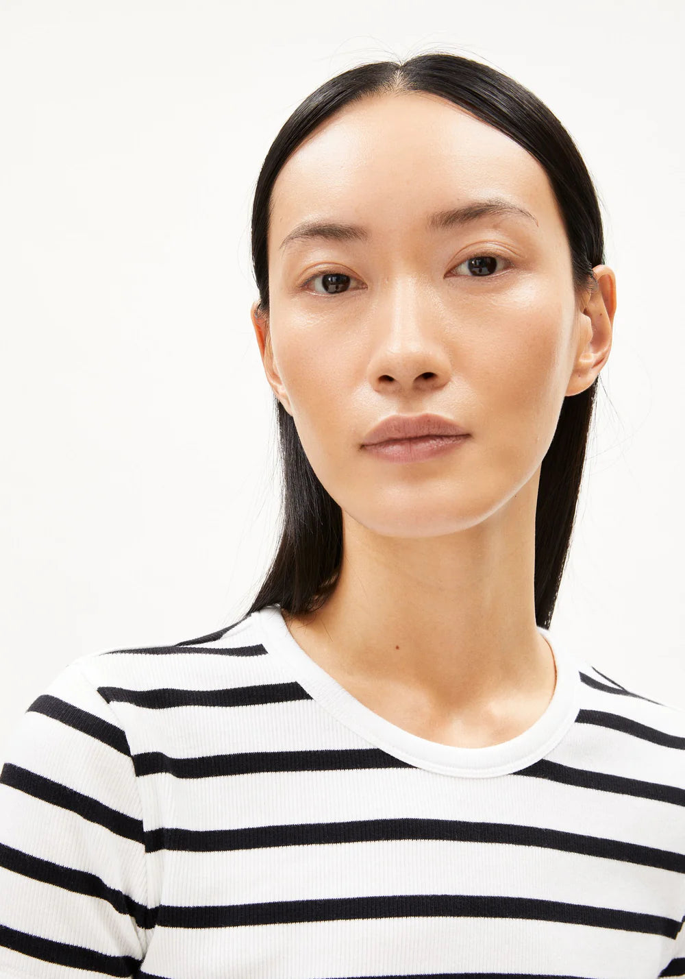 t-shirt kardaa stripes white-black