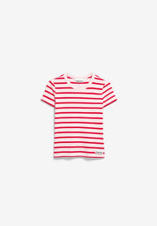 t-shirt kardaa stripe t-shirt pink mist-mars red