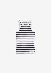 top kanitaa stripes white-black