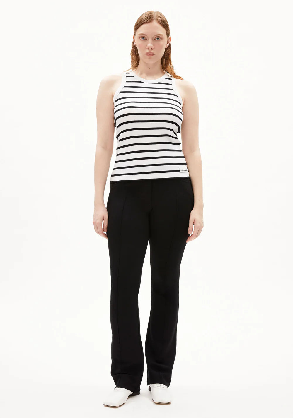 top kanitaa stripes white-black