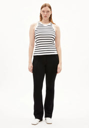 top kanitaa stripes white-black