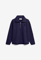 sweatshirt haarleenaa cotton fleece tinted navy