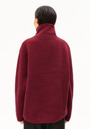 haarleenaa cotton fleece velvet red