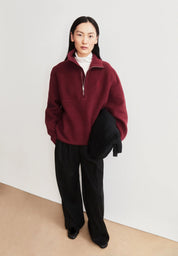 haarleenaa cotton fleece velvet red